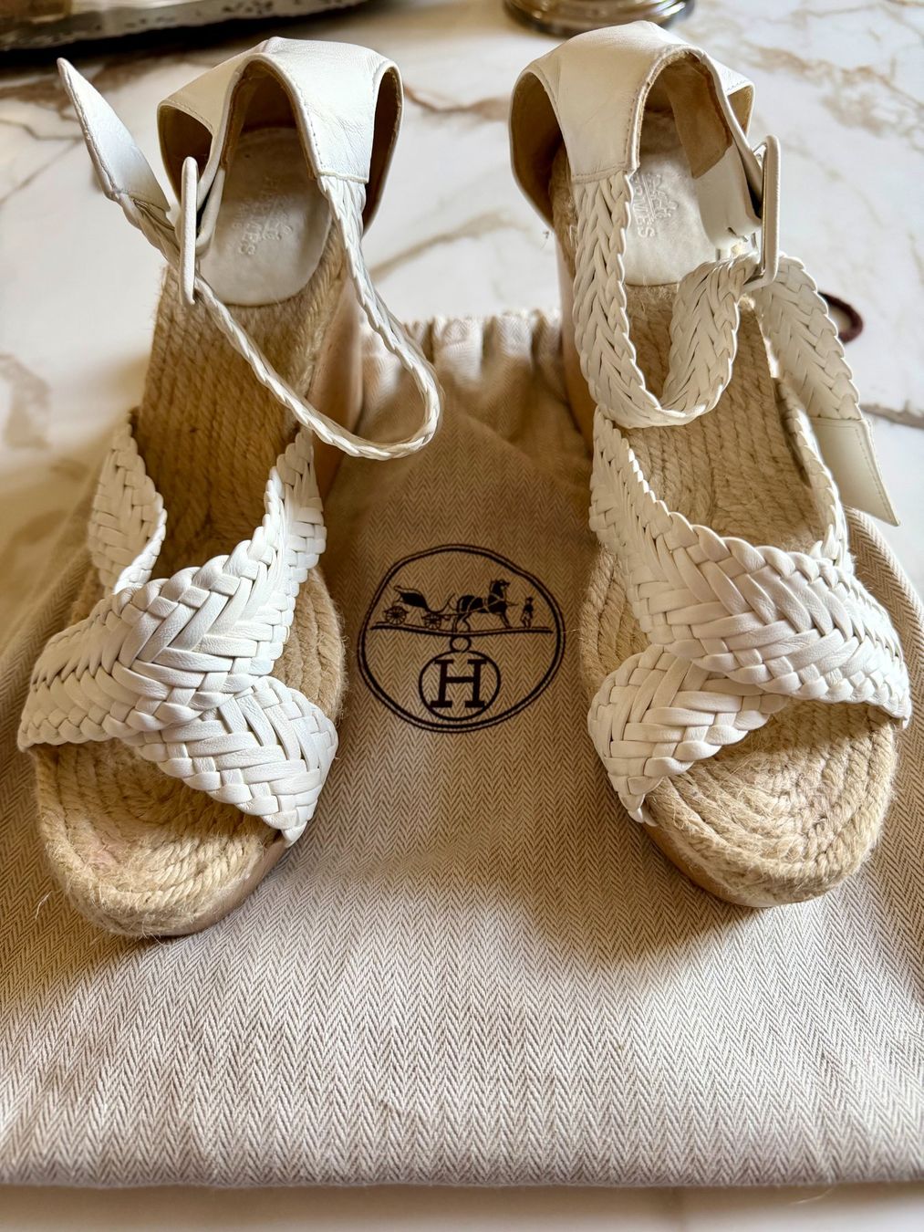 Damenschuhe: Sandales Hermès a talons compensés – Gebraucht aus Basel von BradPeeters