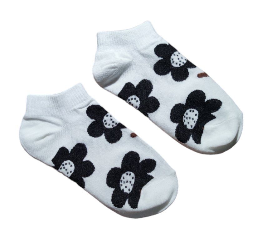 Calze: Sneaker-Socken Blumen / Flowers – Nuovo e nell'imballaggio originale da Zürich venduto da amysmith