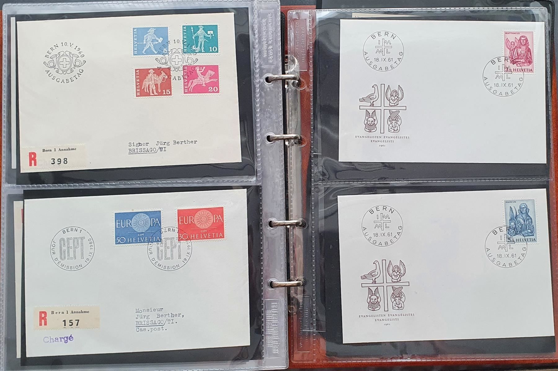Alle Briefmarken: Posten von ca. 260 Belegen in 3 Alben – Gebraucht aus Kreuzlingen von Rschweiz1 4
