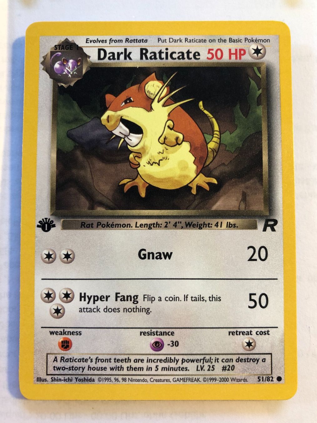 Sammelbilder & Trading cards: Dark Raticate 1st Team Rocket - MINT - ab 1.- – Gebraucht aus Giubiasco von dan_pr8b