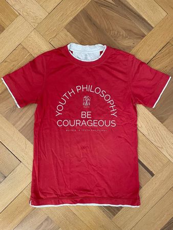T-shirt Brunello Cucinelli rouge - Taille S - Bon état