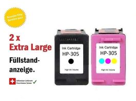 HP-305 XL – Kompat. Drucker-Patronen, Chip & Füllstand (2x)