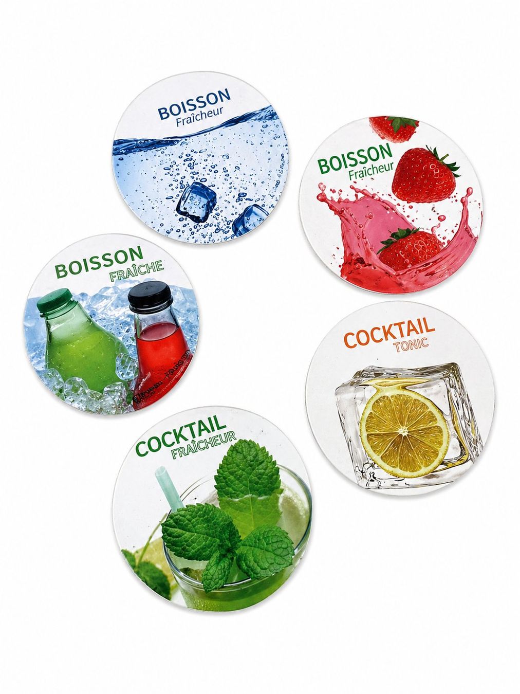 Sottobicchieri: 7x Untersetzer Bunt Retro – Nuovo (secondo la descrizione) da Fully venduto da VaneaSelection 3