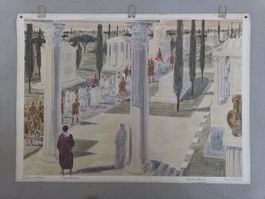 Schulwandbild 25B Paulus vor Rom