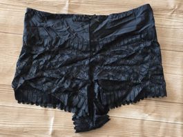 ​😍 Spitzen High Waist Pants / Panty-Shorts - M - black