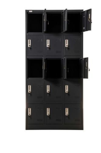 Armadi & Scaffali: Aktenschrank BUDAPEST Spind dunkelgrau – Nuovo e nell'imballaggio originale da Herbertingen venduto da jet-line-e-trade 3