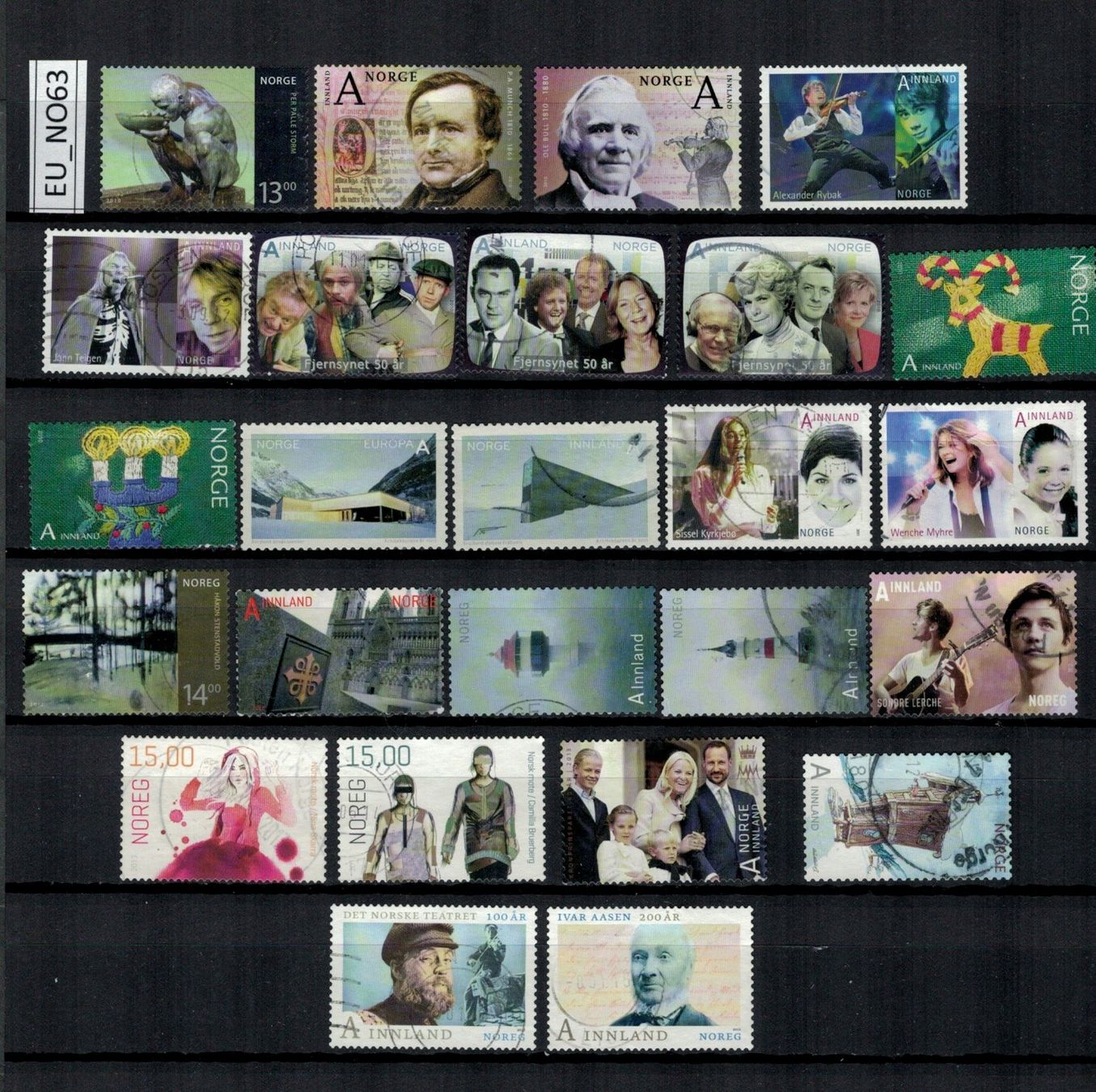 Tutti i francobolli: Norwegen 2010/13, EU_NO63 – Usato da Erlenbach ZH venduto da panstamps