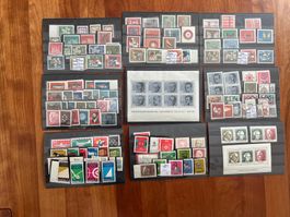 Lot Deutschland ** ab 1961 auf 9  Steckkarten   (G605)