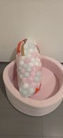 Balles pour piscine à balles blanc rose gris lot