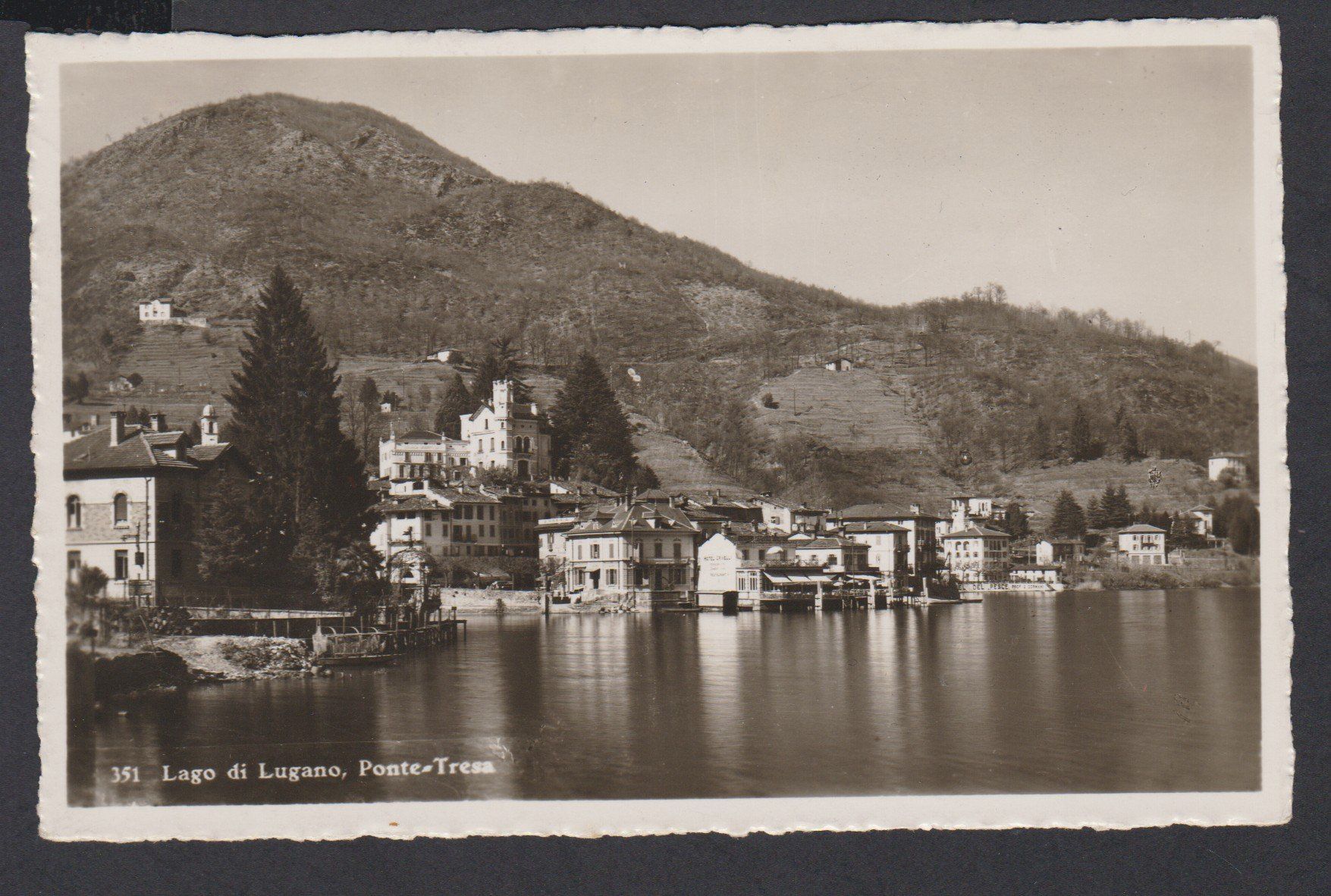 Cartoline postali: Ponte Tresa   -   alte Ansichtskarte um 1940 – Usato da Vitznau venduto da Ropaku