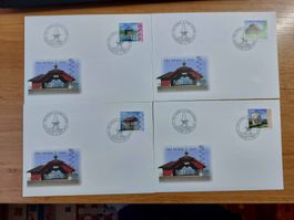 FP2004 - 4 FDC Pro Patria 2004