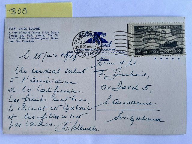 Cartoline postali: Union Square San Francisco SC64-Union Square, alt – Usato da Niederwil AG venduto da dahu75 1