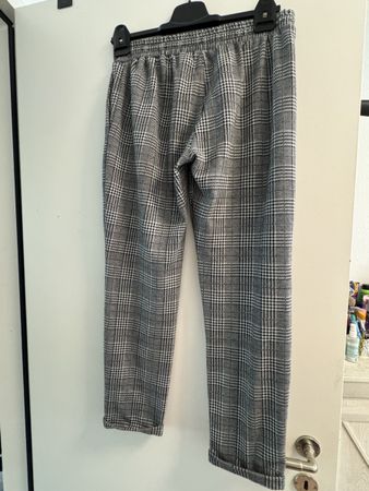 Bequeme Stoffhose mit Karomuster, Gr. M