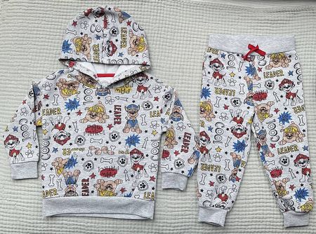 Gr. 92, Paw Patrol 2-erSet Trainingsanzug grau