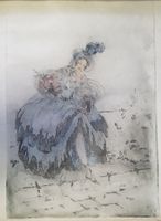 Louis ICART (1888-1950) jeune femme