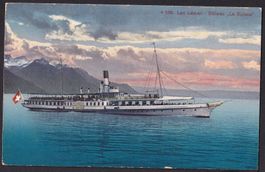 Lac Léman mit Dampfschiff La Suisse