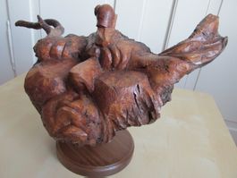 Dekoration: Fabelwesen/ Waldgeist / Waldtroll aus Holz
