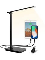 LED Schreibtischlampe Dimmbar, 15W Tischlampe mit USB