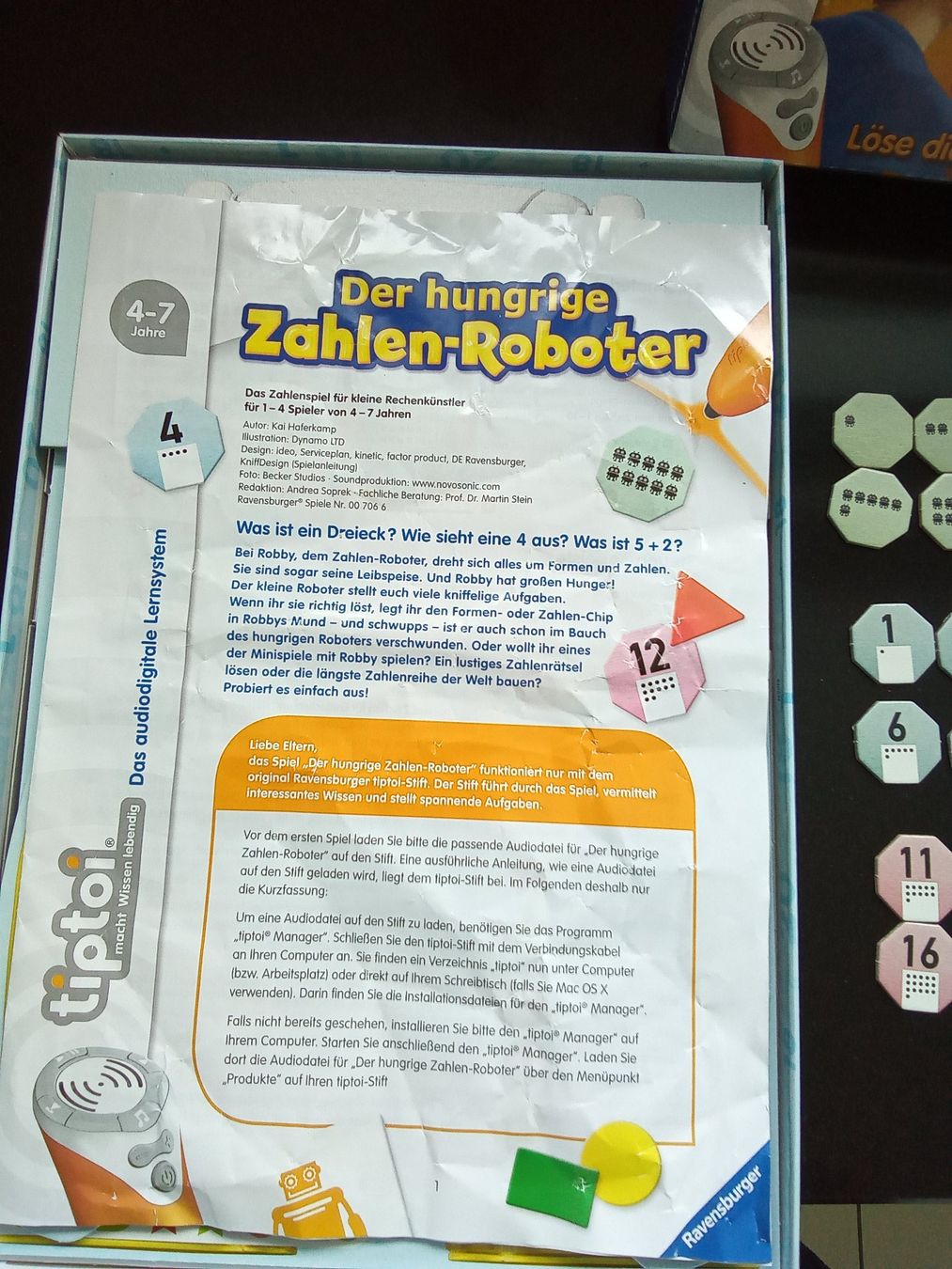 Ravensburger Giochi: Tiptoi der hungrige Zahlenroboter – Usato da Gockhausen venduto da Joker2018 5