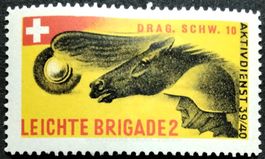 Soldatenmarke 2.WK, Dragoner Schwadron 10, Aufdr, Wi Kav 9