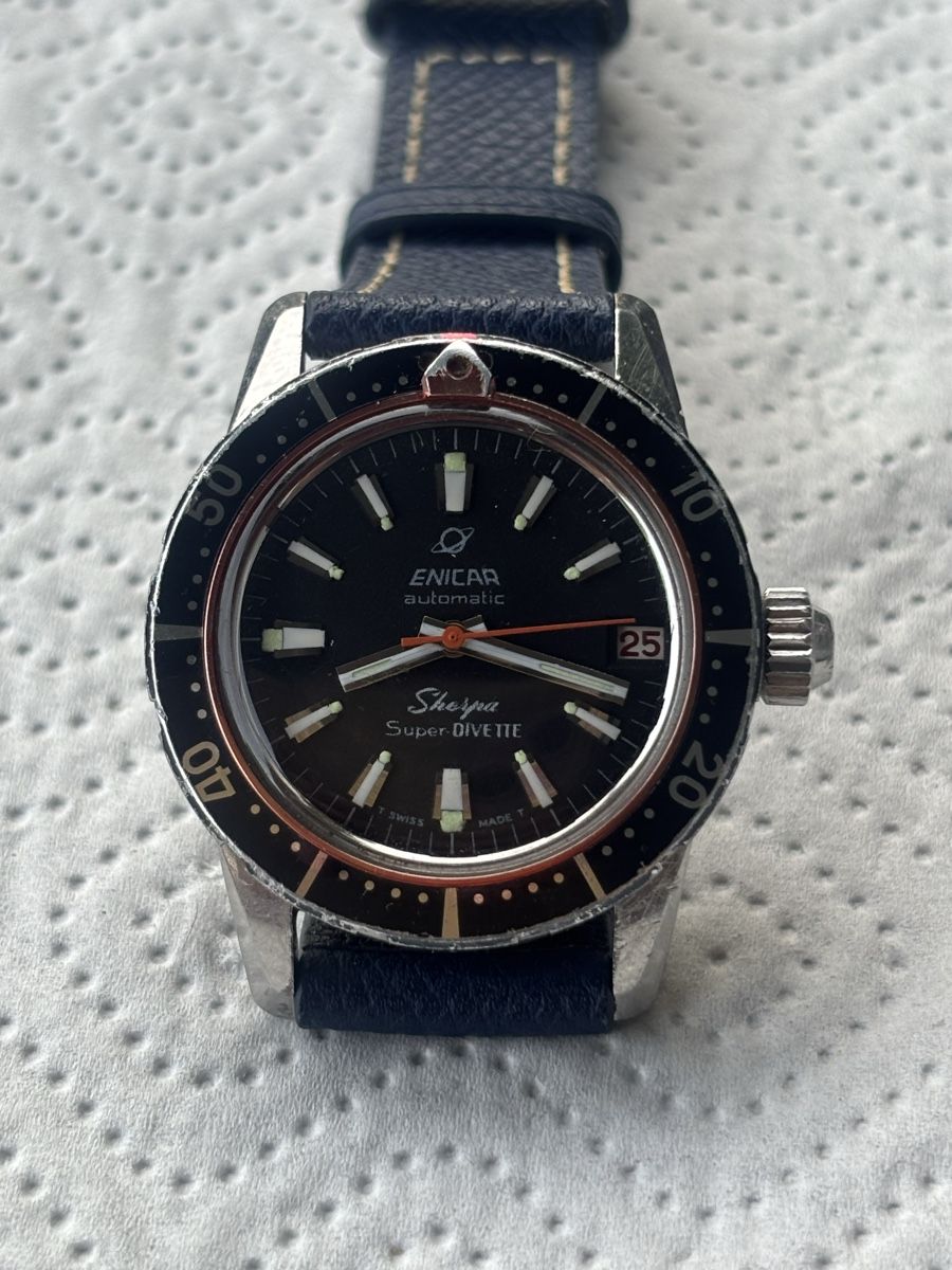 Enicar Orologi: Enicar sherpa Super-Divette – Usato da Estavayer le lac venduto da Penza.j