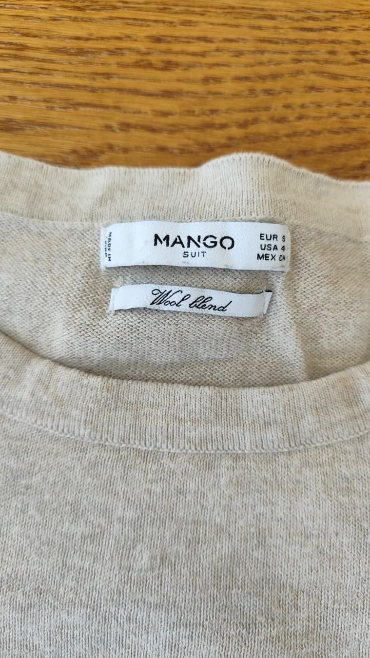 Mango Maglioni & Felpe: Pull Mango taille S, mélange de laine, couleur beige – Usato da Chénens venduto da Danad 2