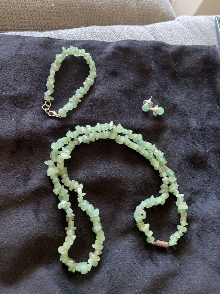 Catenine: Echte Set Jade Kette Ohrrige Armband 65cm – Usato da Läufelfingen venduto da Alles_Garantie 4