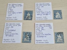 Strubel 4 St., signiert, ab 1.-