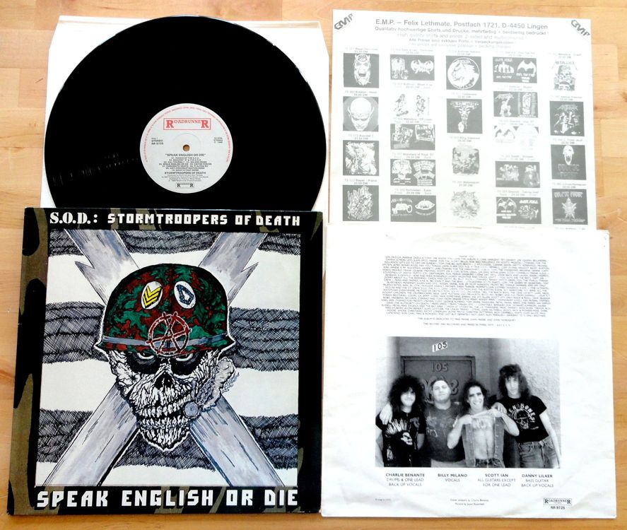 LP STORMTROOPERS OF DEATH S.O.D. speak english or die 1985 Kaufen auf Ricardo