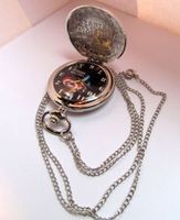 Taschenuhr Umhängeuhr Captain America mit Kette Springdeckel