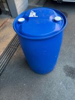 Kunststofffass blau 220 Liter gebrauchter Zustand