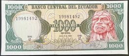 Ecuador 1000 Sucres 1988 - non circ./unz