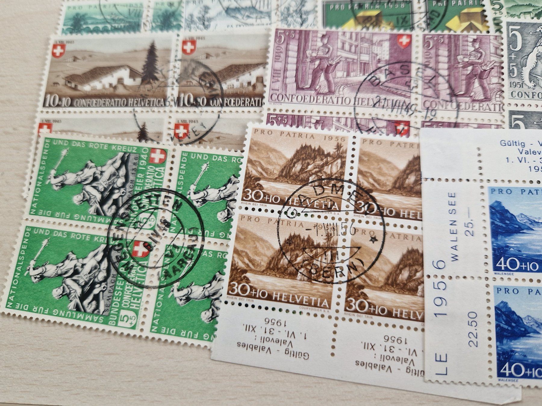 Tutti i francobolli: PP 4er Blöcke, Zentrumsstempel, ab 1.- – Usato da Burgdorf venduto da Glossy01 5