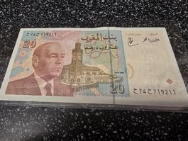 Banknote Marokko 20 Dirham 1996 