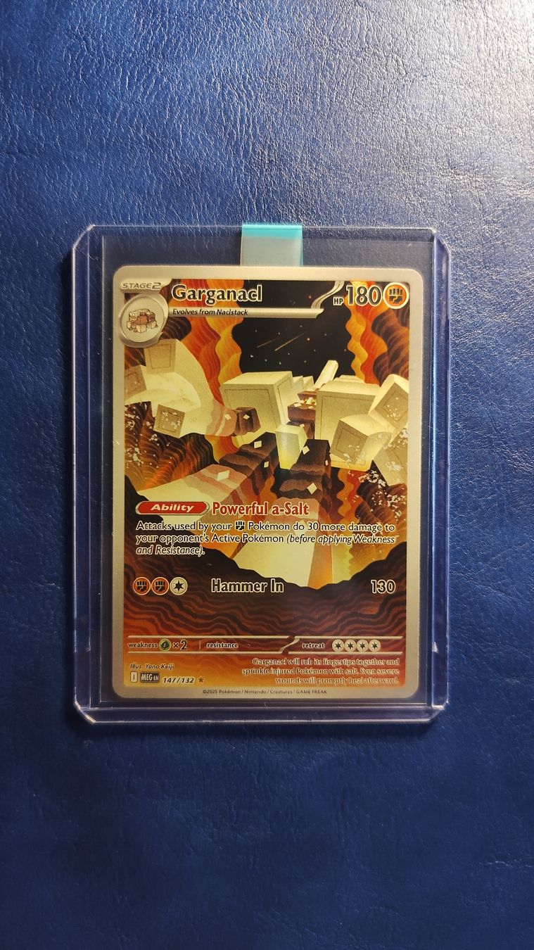 Pokémon Carte collezionabili: Garganacl 147 / 132 Mega Evolution Illustration Rare 🪨 – Nuovo (secondo la descrizione) da St-Saphorin-Lavaux venduto da Mercimaisnon
