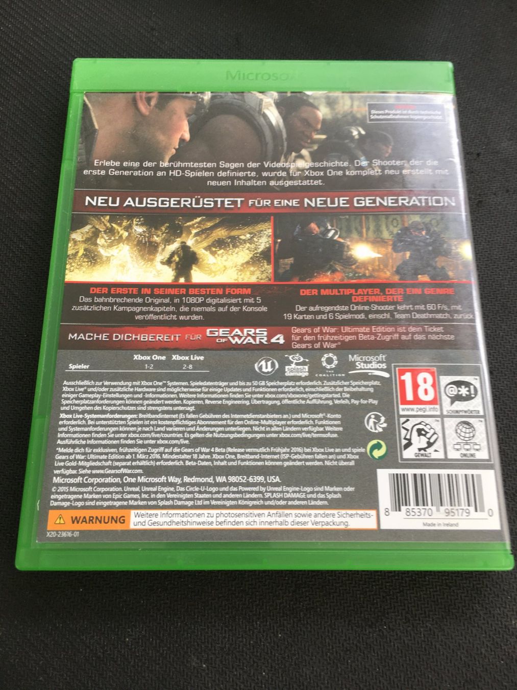 Microsoft Giochi: Gears of War Ultimate Edition - Xbox One – Usato da St.Gallen venduto da MedienJoe 2