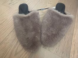 Zara Home . Slippers.FAUX Fur.
