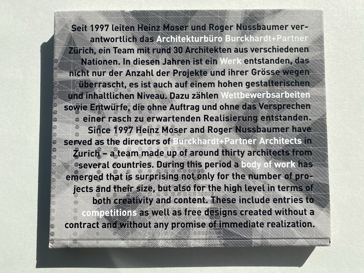 Bücher: Moser, Nussbaumer: Vision and Architecture book, rare! – Gebraucht aus Zürich von lesgarcons 1