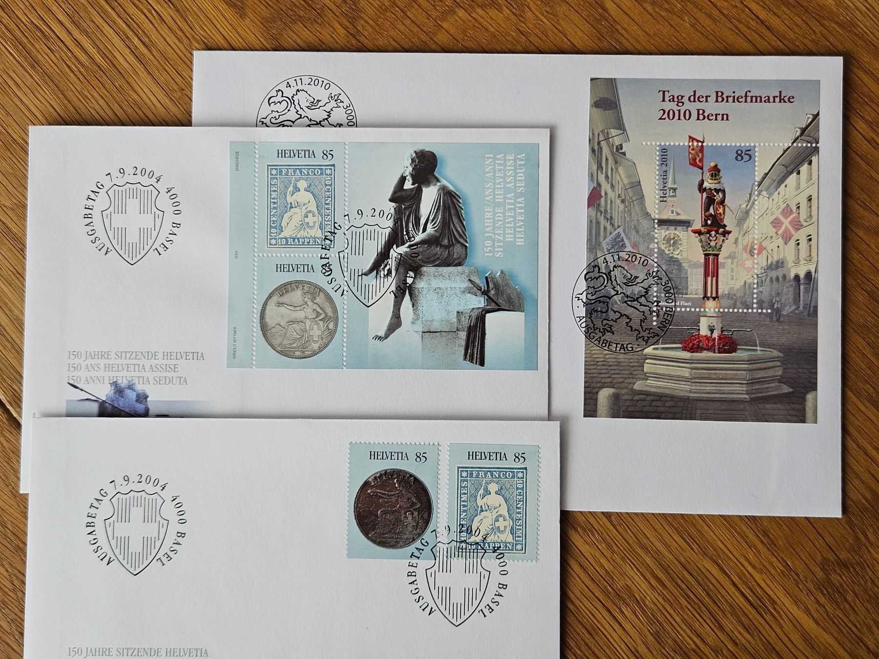 Tutti i francobolli: 3 FDC Blocks / Ausschnitte für 3.-- – Nuovo (secondo la descrizione) da Buttikon SZ venduto da Marcelr