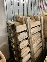 TOP Gartenzaun aus Holz  8 Zaunelemente Rundbogen inkl. Tor