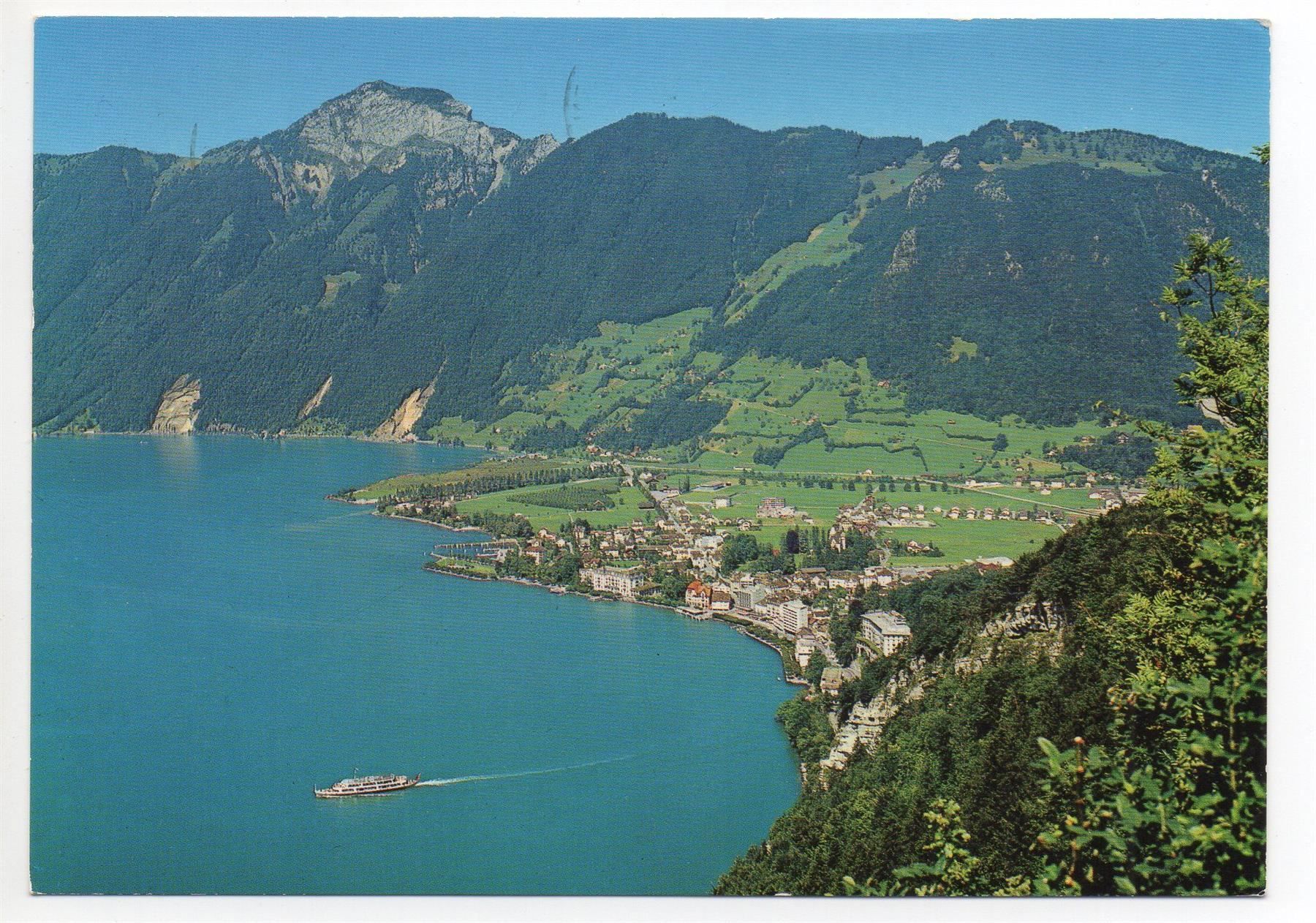 Cartes postales: BRUNNEN mit Rigi-Hohfluh – D'occasion à Jona par philajona