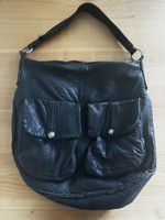 Ledertasche schwarz