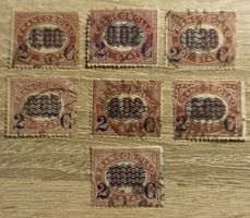 Sellos Italia  Official Stamps 1877 varios valores