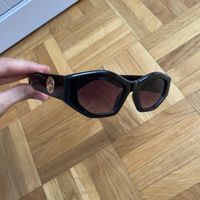 Damen Goldene Logo Sonnenbrille