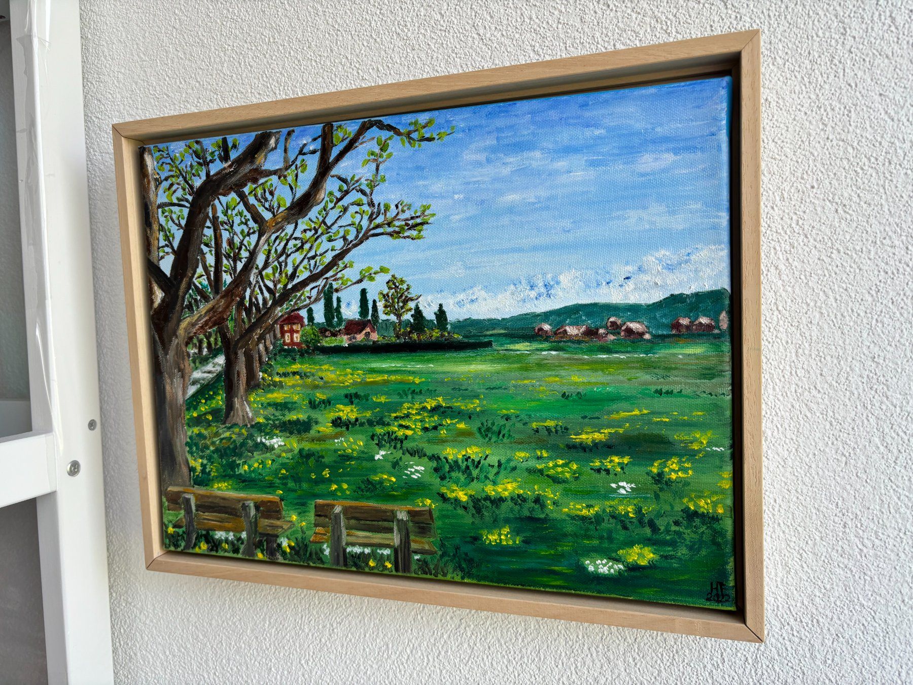 Dipinti: Frühlingslandschaft, Gemälde, Originales Ölbild mit Rahmen – Nuovo (secondo la descrizione) da Cham venduto da Felha 4