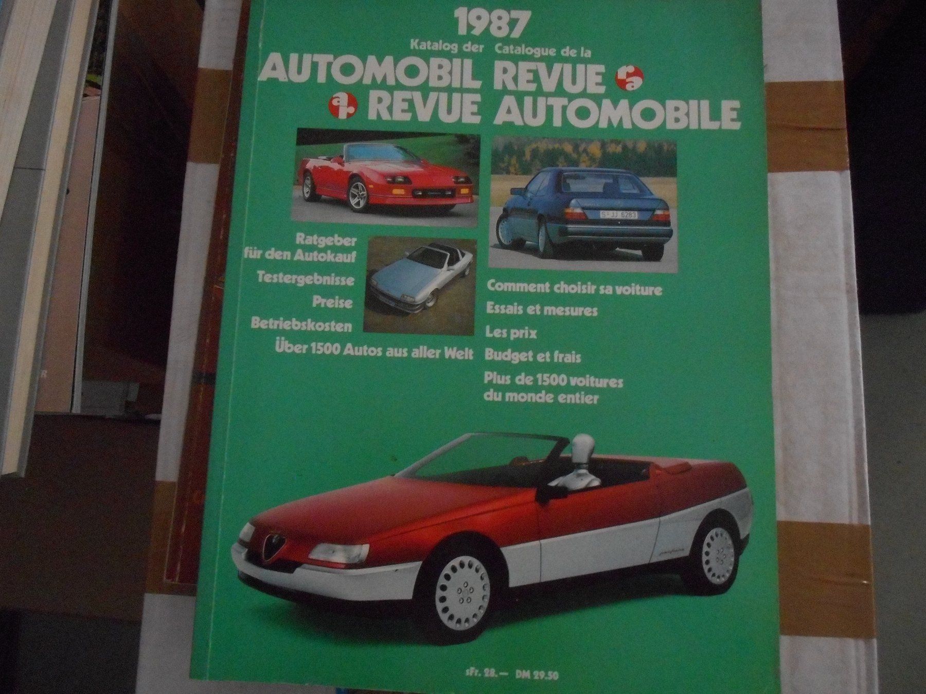 Riviste & Magazine: Automobilrevue, Gesamtkatalog 1987 – Usato da Bretzwil venduto da gbfluck