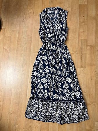 Wunderschönes blaues Maxikleid Gr. M