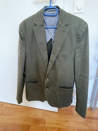 Paul Kehl Herren Kittel / Veston, olivgrün, Grösse 50