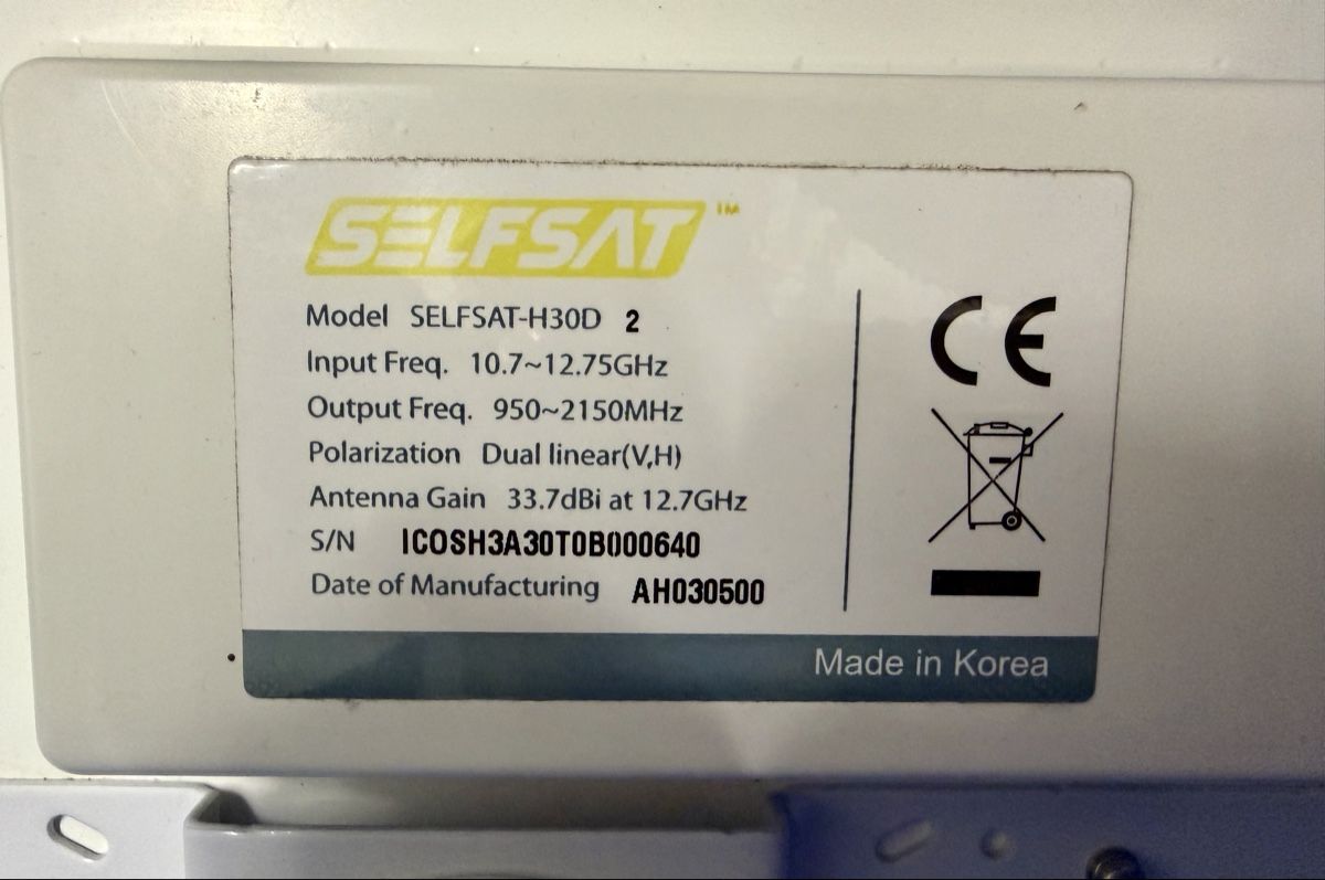 Radiocomunicazione: Flachantenne Selfsat – Usato da Niederwangen BE venduto da KBL85 1