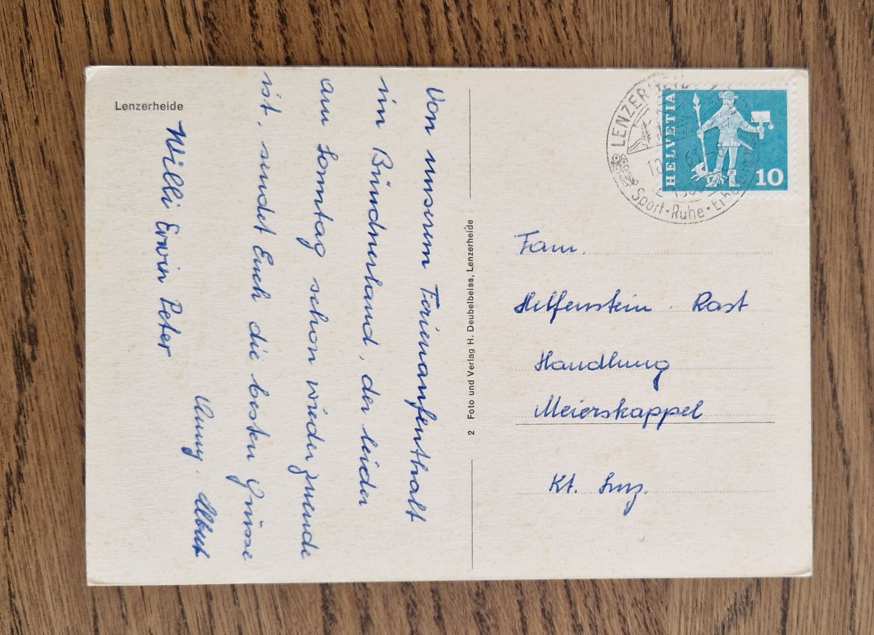Cartes postales: Lenzerheide 1963 – D'occasion à Ebikon par Donar50 1